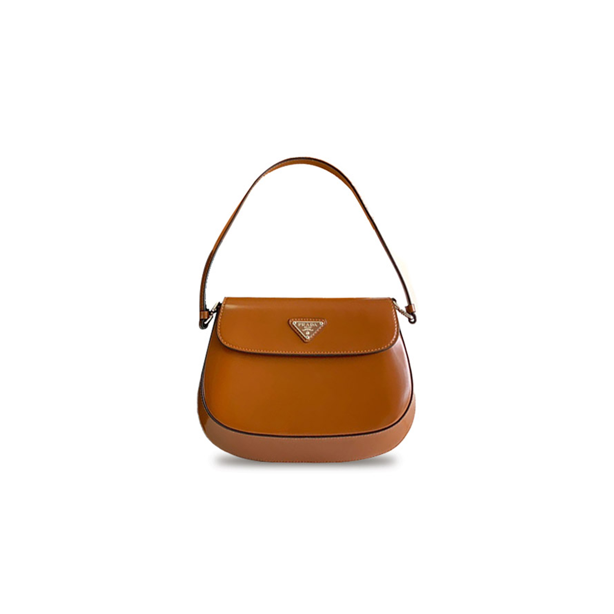 P*A*A SMALL P*A*A C*LEO BRUSHED LEATHER SHOULDER BAG WITH FLAP 1BD311  (22*15.5*4cm) 